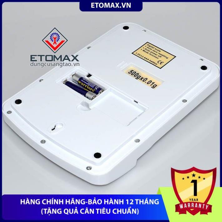 Cân tiểu ly để bàn 500g x 0.01g SF-400C,chính xác tơi 1% gram, tặng kèm hộp chắn gió
