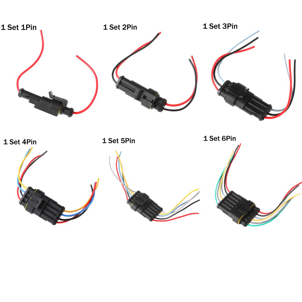 Đầu Nối Dây Điện Chống Thấm Nước Cho Xe Hơi / Xe Tải 1 / 2 / 3 / 4 / 5 / 6p