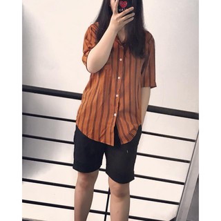 SƠ MI KẺ CAM ĐẤT - NEW ITEMS - HÌNH THẬT