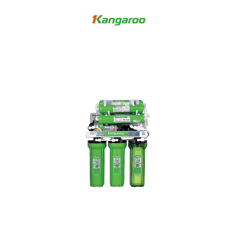 Thiết bị lọc nước Kangaroo RO, 9 lõi Omega model KG110AVTU có vỏ tủ