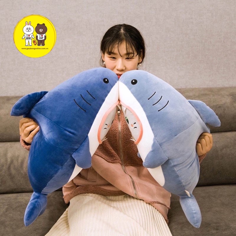 Cá Mập Bông - Thú Bông Cá Mập Mặt Mèo Cosplay - Xưởng Gấu Bông Việt Nam