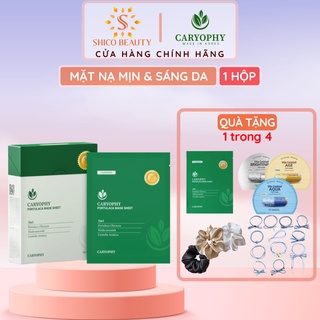 Hộp 10 miếng mặt nạ giảm mụn mờ thâm Caryophy Portulaca Mask Sheet 3IN1 22g