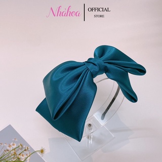 Bờm Tóc Nơ Lụa Chất Satin Pha Lụa Nhiều Màu Sắc - Chính Hãng NHÀ HOA