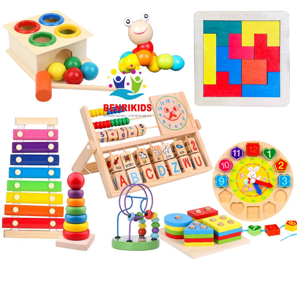 Đồ Chơi Gỗ Montessori Giáo Cụ Mầm Non Cho Bé Phát Triển Toàn Diện Thể Chất Và Trí Não