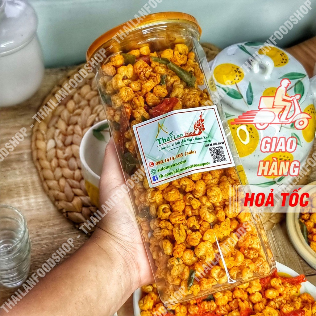 Bắp Rim Khô Bò Lá Chanh Lon 300gr