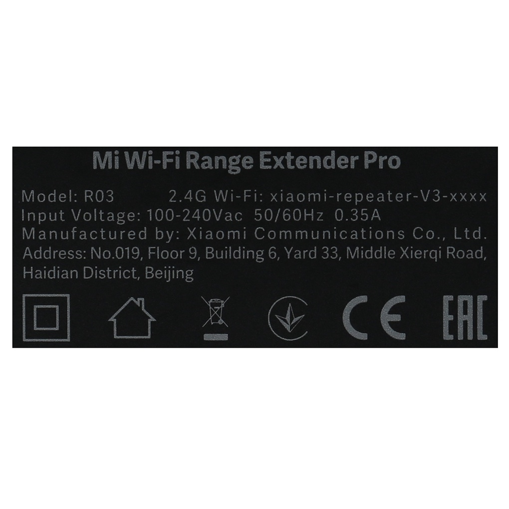 Bộ Mở Rộng Sóng Wifi Chuẩn N Xiaomi Pro Đen - Bản quốc tế