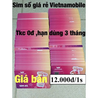 Sim Tạo Tài Khoản Dịch Vụ Vietnamobile Hạn Dùng 3 Tháng