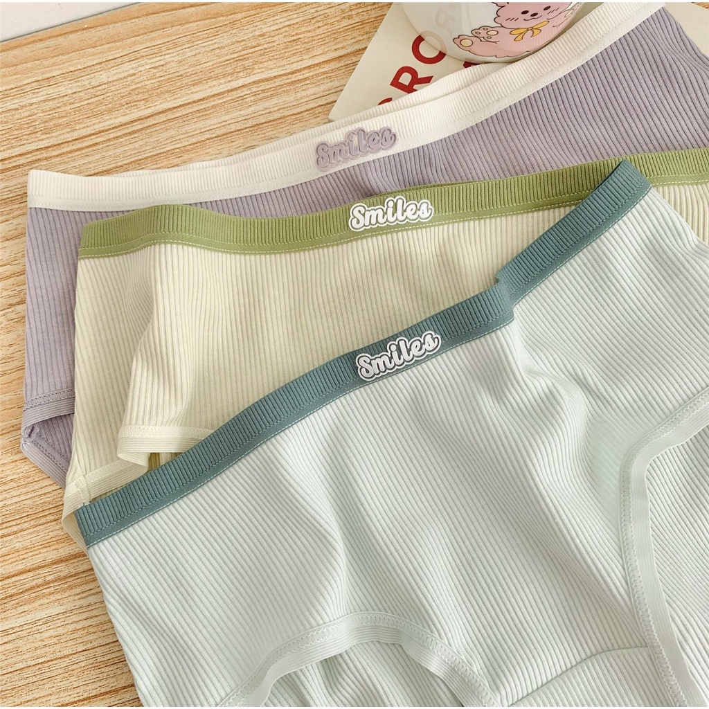 Quần Lót Cotton Nữ Họa Tiết Dễ Thương Co Dãn Siêu Hot
