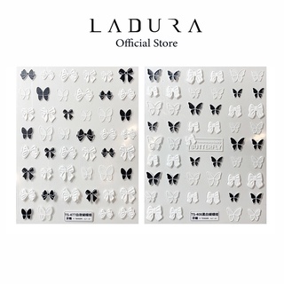 Sticker nail lụa nơ 5D LADURA
