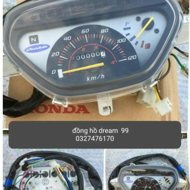 Cụm đồng hồ công tơ mét xe DREAM lùn 99 zin honda thái xịn