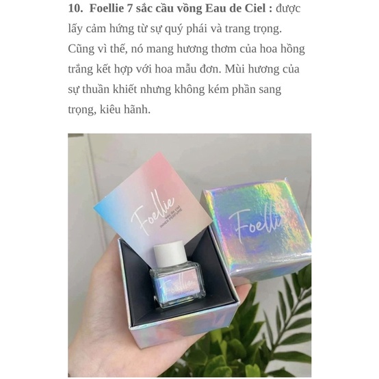 Nước Hoa Vùng Kín Foellie