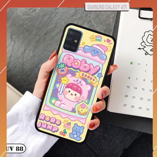 Ốp Samsung Galaxy A71 - lưng nhám viền dẻo ngộ nghĩnh
