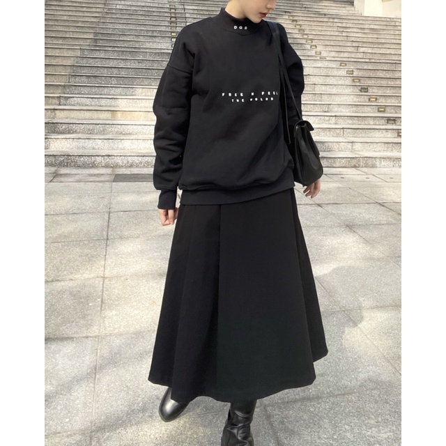 ÁO SWEATER NỈ BÔNG CỔ CAO SLOGAN DGB Nam Nữ form rộng, unisex, Basic trơn đen - Sweater Local DRAGONBYBOI | BigBuy360 - bigbuy360.vn