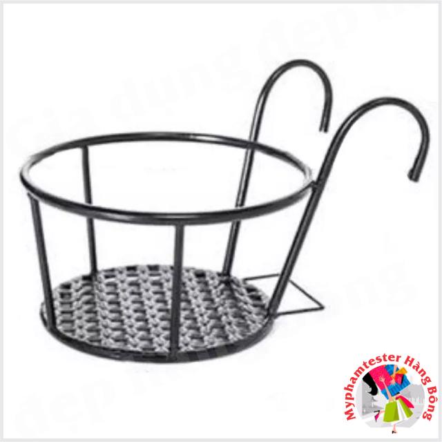 Giỏ sắt treo chậu cây, chậu hoa ban công fi 22 cm trang trí nhà cửa