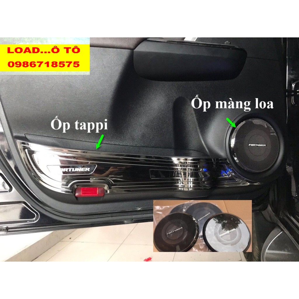 Bộ Ốp Tapli và Màng Loa Fortuner 2017-2019,2020 Mẫu Titan Cao Cấp