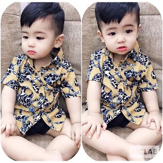 ÁO SƠ MI LỤA 3D BÉ TRAI NHIỀU MẪU SIZE 8-22KG