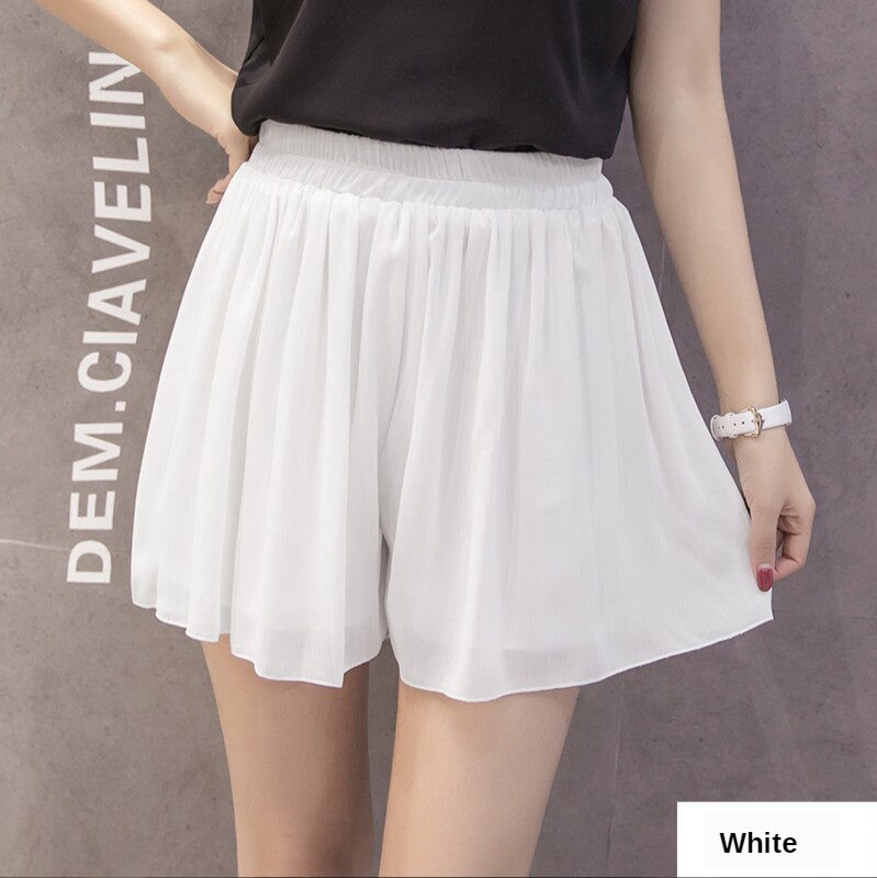 Quần ngắn ống rộng Họa Tiết Hoa Cho Nữ