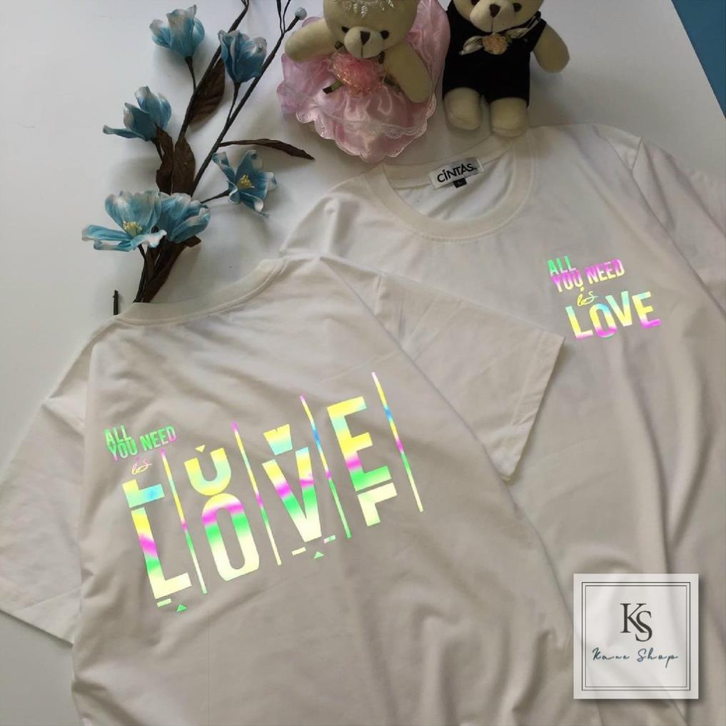 Áo phông nam lỡ tay form rộng in chữ LOVE, chất liệu cotton cao cấp KANE SHOP  ྇