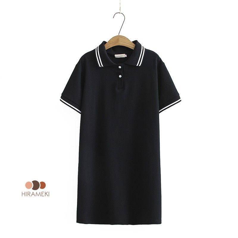 [BIGSIZE] ĐẦM THUN POLO CỔ SƠ MI VẢI THUN CÁ SẤU 60-105KG - D73 | BigBuy360 - bigbuy360.vn