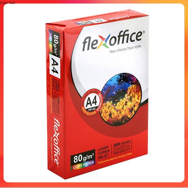 Giấy In A4 Thiên Long Flexoffice PP-02- 80gsm- 500 tờ/ream- Chất Lượng Cao cam kết hàng công ty