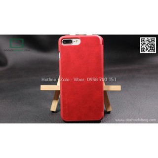 Bao da iPhone 7 Plus Nillkin Qin vân sần
