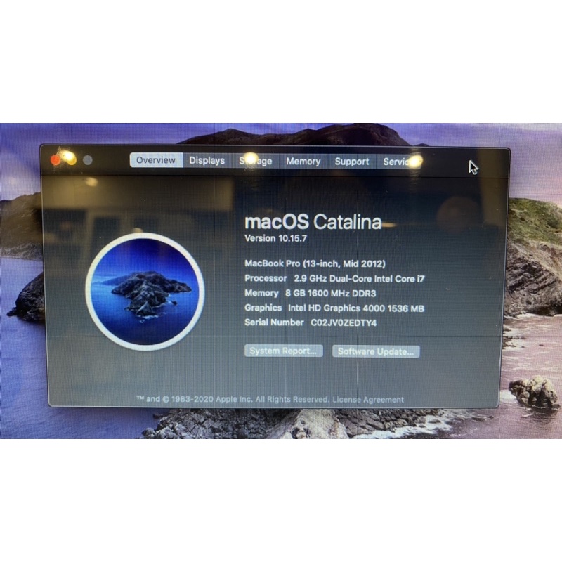 Macbook Pro 13.3" Mid 2012 Core i7