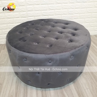 Đôn Tròn Da, Đôn Tròn Sofa DA (Đường Kính 80cm)