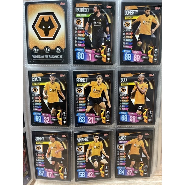 Thẻ Match Attax Champion League 19/20 Full Đội Hình CLB