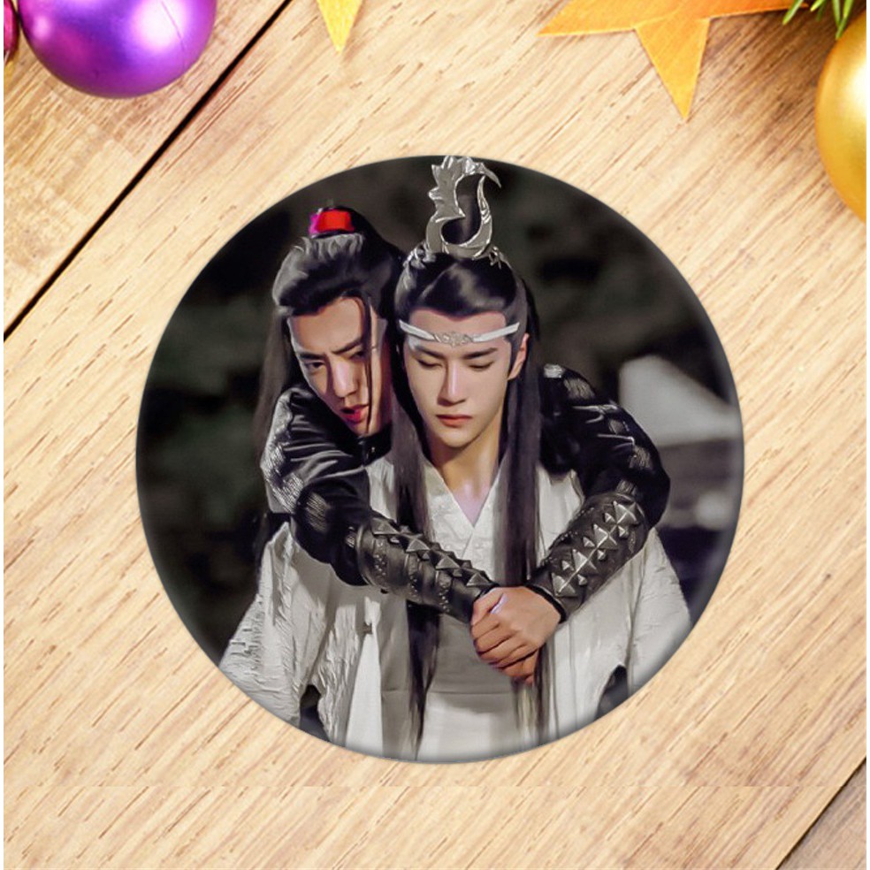 Huy hiệu Trần Tình Lệnh Lam Vong Cơ Ngụy Vô Tiện huy hiệu cài áo balo