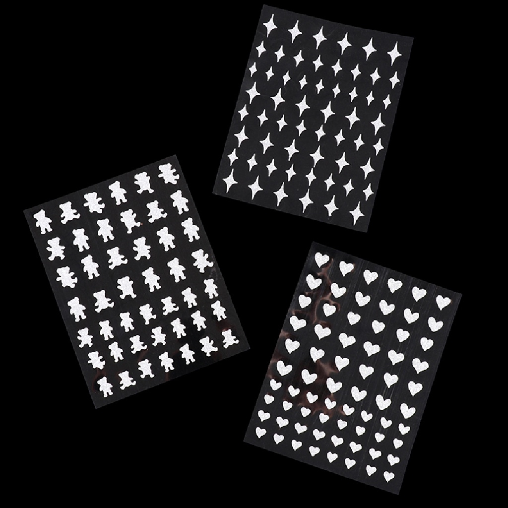[[UVIG]] Nail broken diamond glitter powder sticker new love bear star awn Butterfly [Hot Sell]