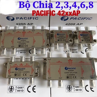 [HCM]Bộ Chia 2, 3, 4, 6, 8 PACIFIC 42xxP (LOẠI 1) Chia chảo, Chia Cáp, Chia Anten KTS