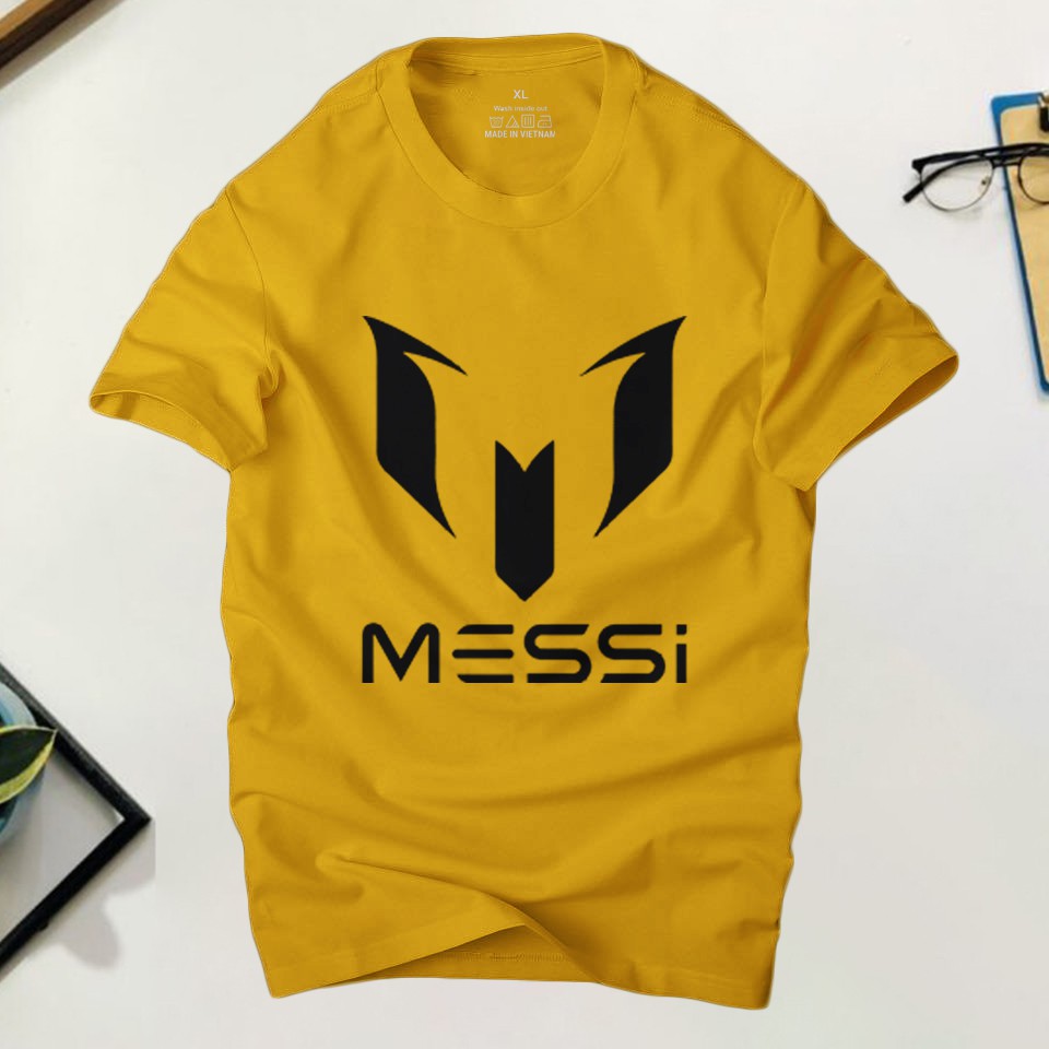 Áo thun nam cổ tròn Messi phong cách thần tượng cá tính ,chất liệu cotton 4 chiều thoáng mát | Ur Sport