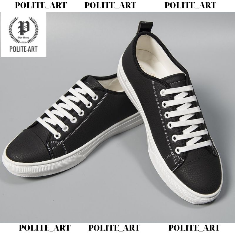 ( Freeship Extra ) Giày sneaker Nam POLITE_ART GD104 cao cấp, giày da Nam chính hảng sang trọng