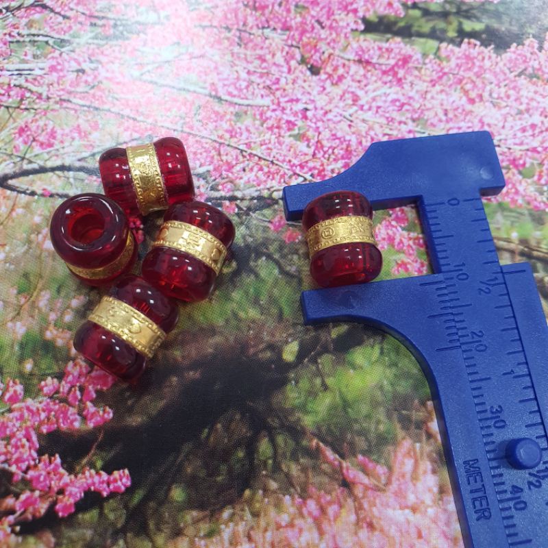 Lu thống quấn mảnh vàng 10x12mm