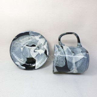 Cốc trà men nghệ thuật độc đáo OANH GIA AUTHENTIC BAT TRANG - Men hỏa biến cao cấp