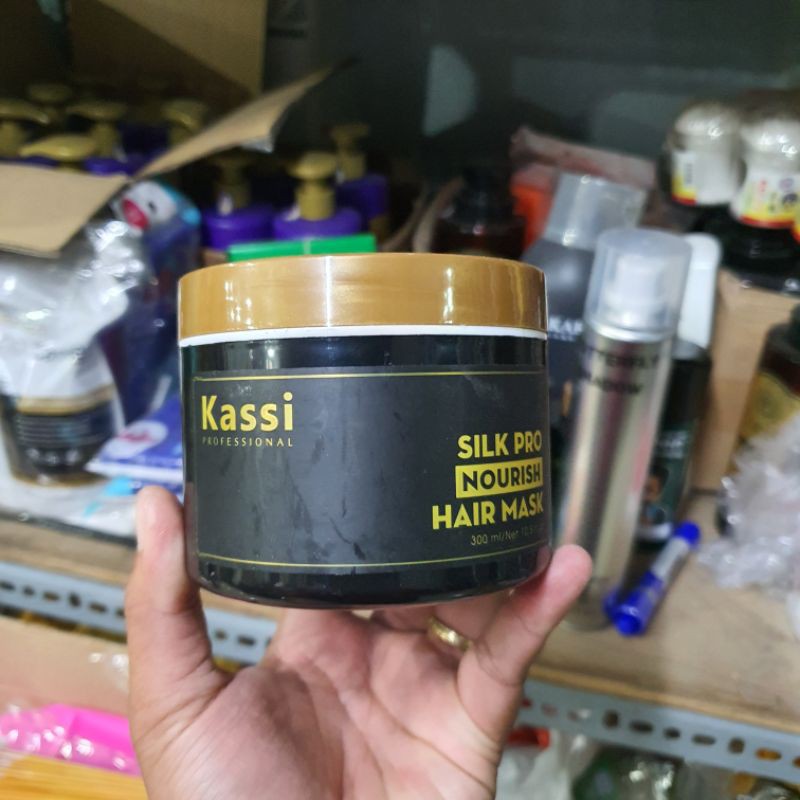 Kem hấp dầu ủ tóc Kassi SILK PRO 300ml dưỡng chất Collagen giúp tóc chắc khỏe ,suôn mượt óng ả,cải thiện khô xơ