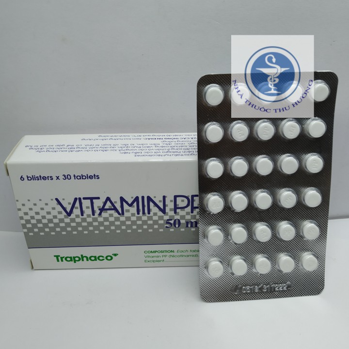Vitamin PP hộp 6 vỉ x 30 viên | Thế Giới Skin Care