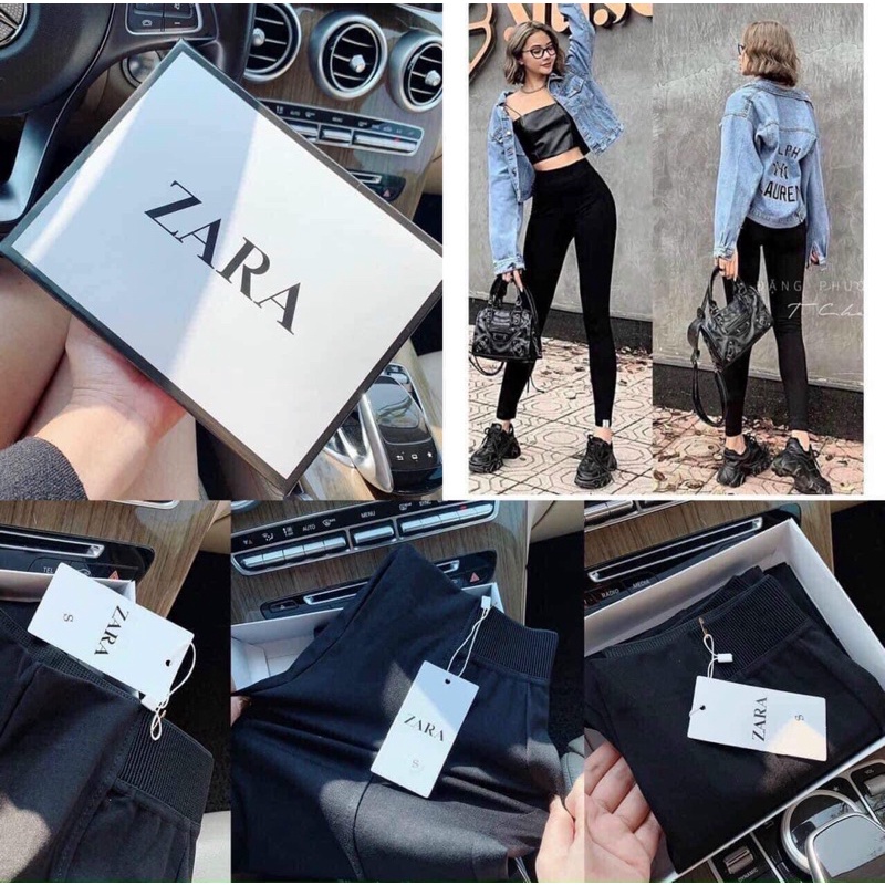 Quần Legging Zara chun tăm mẫu mới 2021