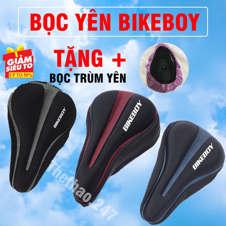 Bọc Yên Xe Đạp Thể Thao Tặng Kèm Túi Đeo Bụng, Yên Xe Đạp Leo Núi Phụ Kiện Thể Thao Mua 1 Tặng 1