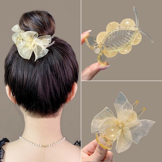 Kẹp Tóc Hình Nơ Đính Đá Thời Trang
