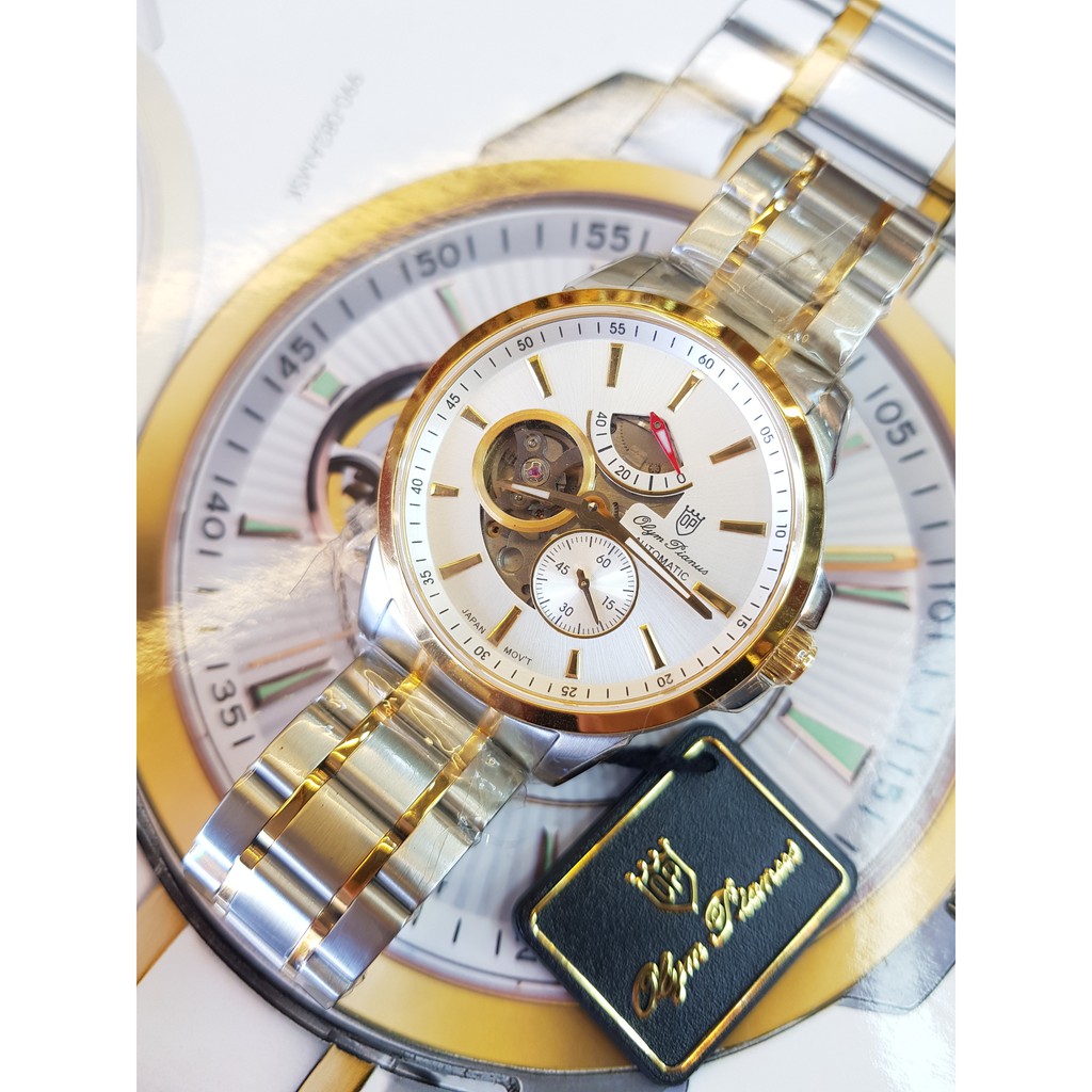 Đồng Hồ Nam Olym Pianus OP9908-88AGSK-T Chính Hãng, Kính Sapphire, Automatic (máy cơ), Full Box