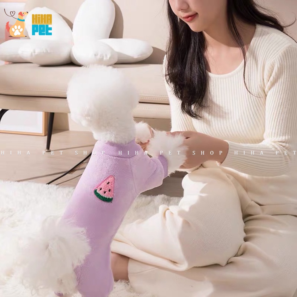 Quần Áo Cho Chó Mèo Ấm Áp Quần Áo Thú Cưng Lông Nỉ Cao Cấp Hihapet.