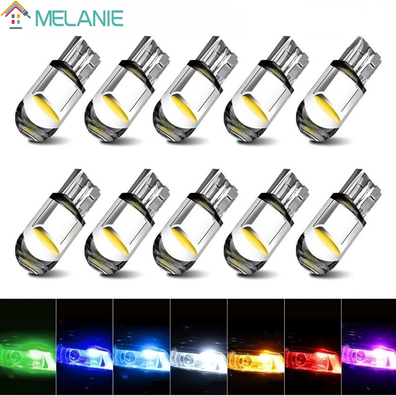 Bóng đèn led T10 7 màu W5W 12V 7500K chiếu sáng cho xe hơi
