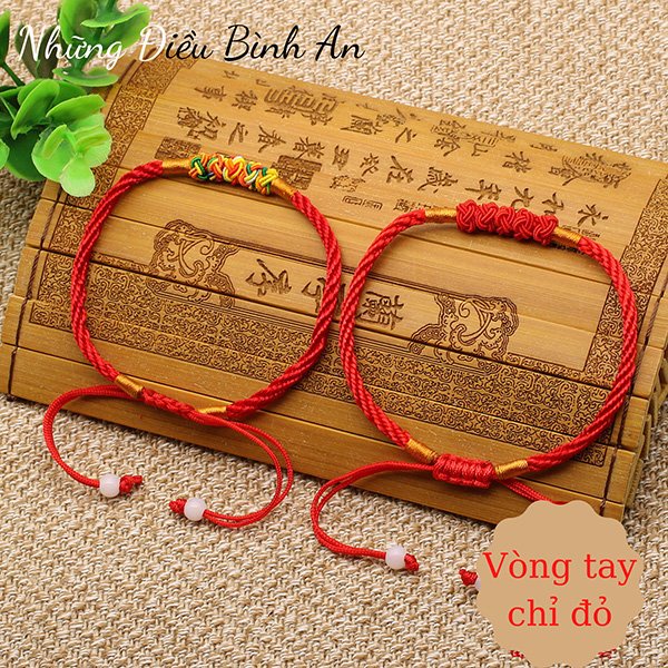 Vòng tay chỉ đỏ tặng 1 lá bồ đề đã được th.ỉ.n.h mang lại may mắn, bình an 💕FREESHIP 50k💕 - Những Điều Bình An