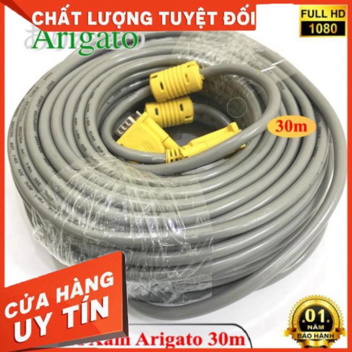 ✅ DÂY VGA 30m XÁM ARIGATO ARIGATO Đảm Bảo Chất Lượng ✅