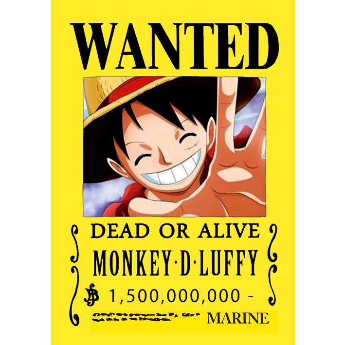 Poster / Tranh dán tường anime One Piece - Truy tìm kho báu