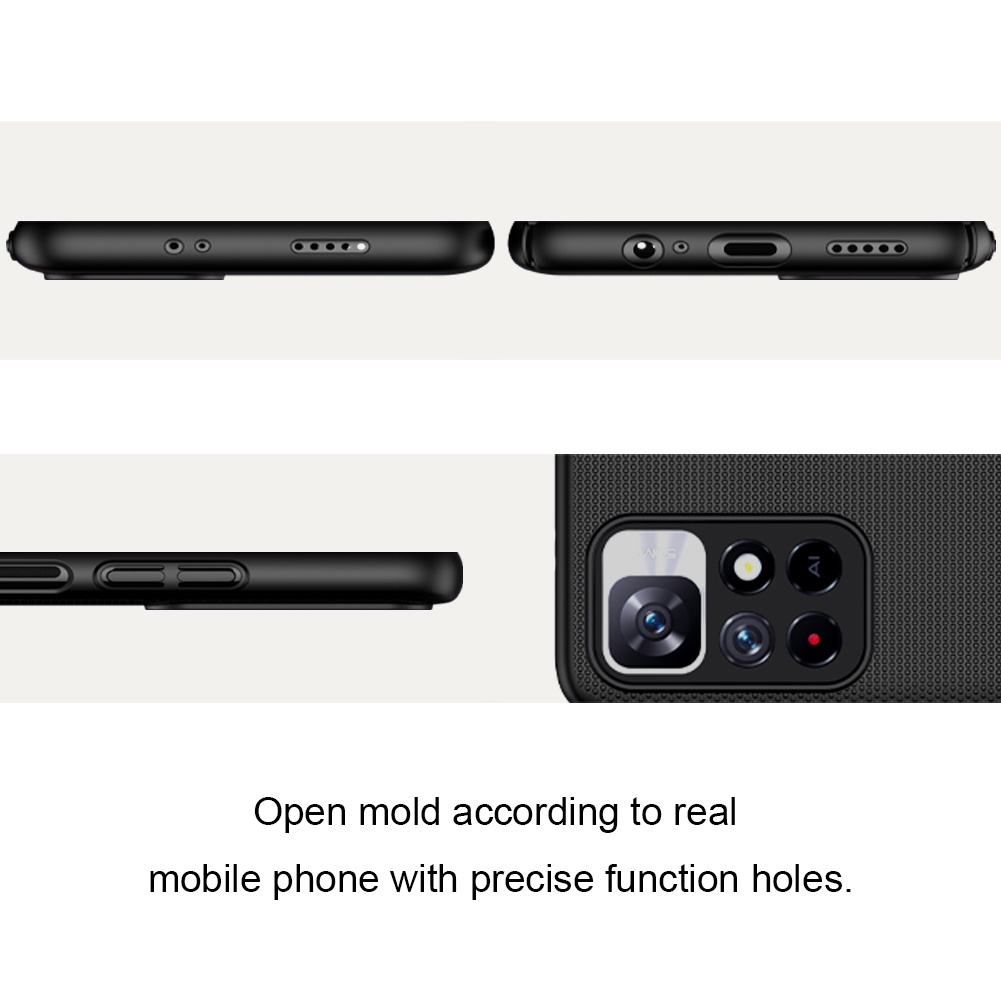 Ốp điện thoại Nillkin bằng PC cứng mặt nhám chống sốc cho Xiaomi POCO M4 Pro 5G / Redmi Note 11T