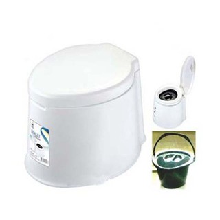 Ghế Bô Bệ Toilet Vệ Sinh Di Động Bằng Nhựa Trắng