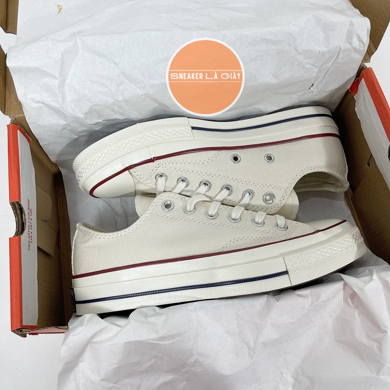 Giày sneaker Converse 1970s Trắng cổ thấp bản đẹp - Fullbox kèm quà tặng