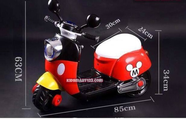 XE MÁY ĐIỆN VESPA MICKEY CHO BÉ 6688